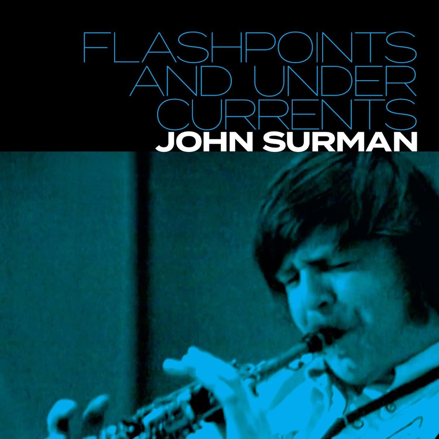 CD cover: John Surman portrait playing a saxophone, blue background.
