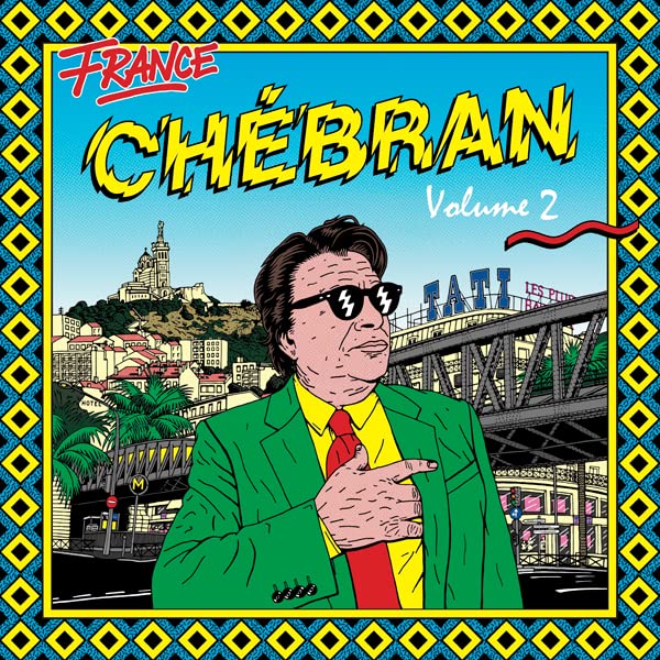 Record cover featuring a man in a green suit with a city background.
