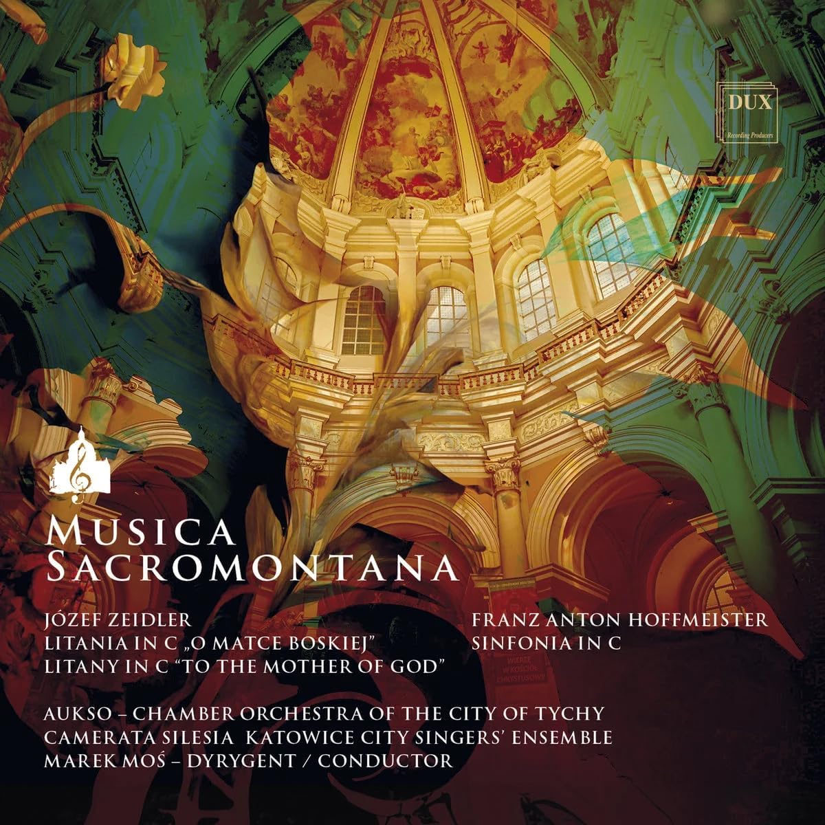 CD cover: ornate church interior with text "Musica Sacromontana.