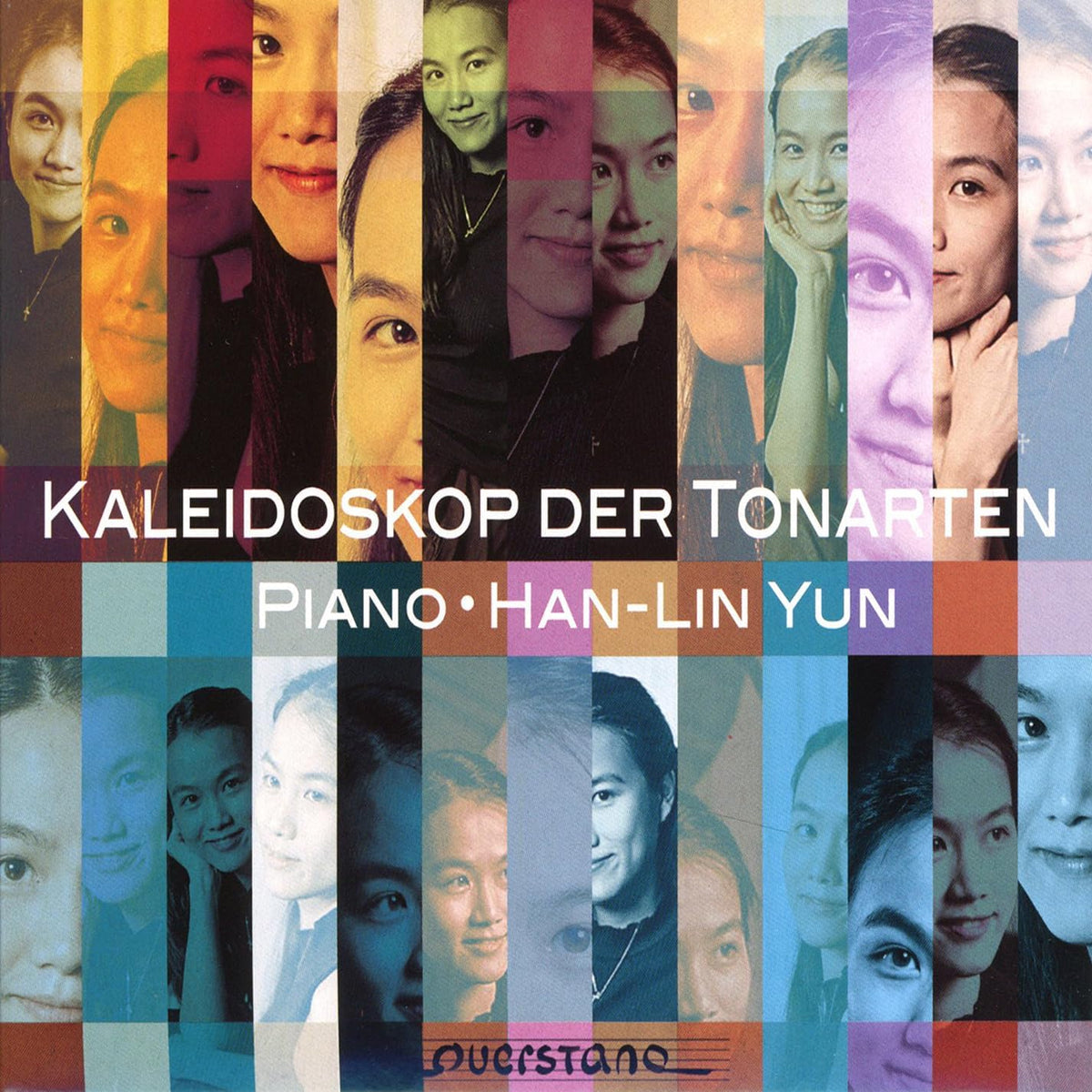 CD cover with a mosaic of portraits and piano keys, titled "Kaleidoskop Der Tonarten.