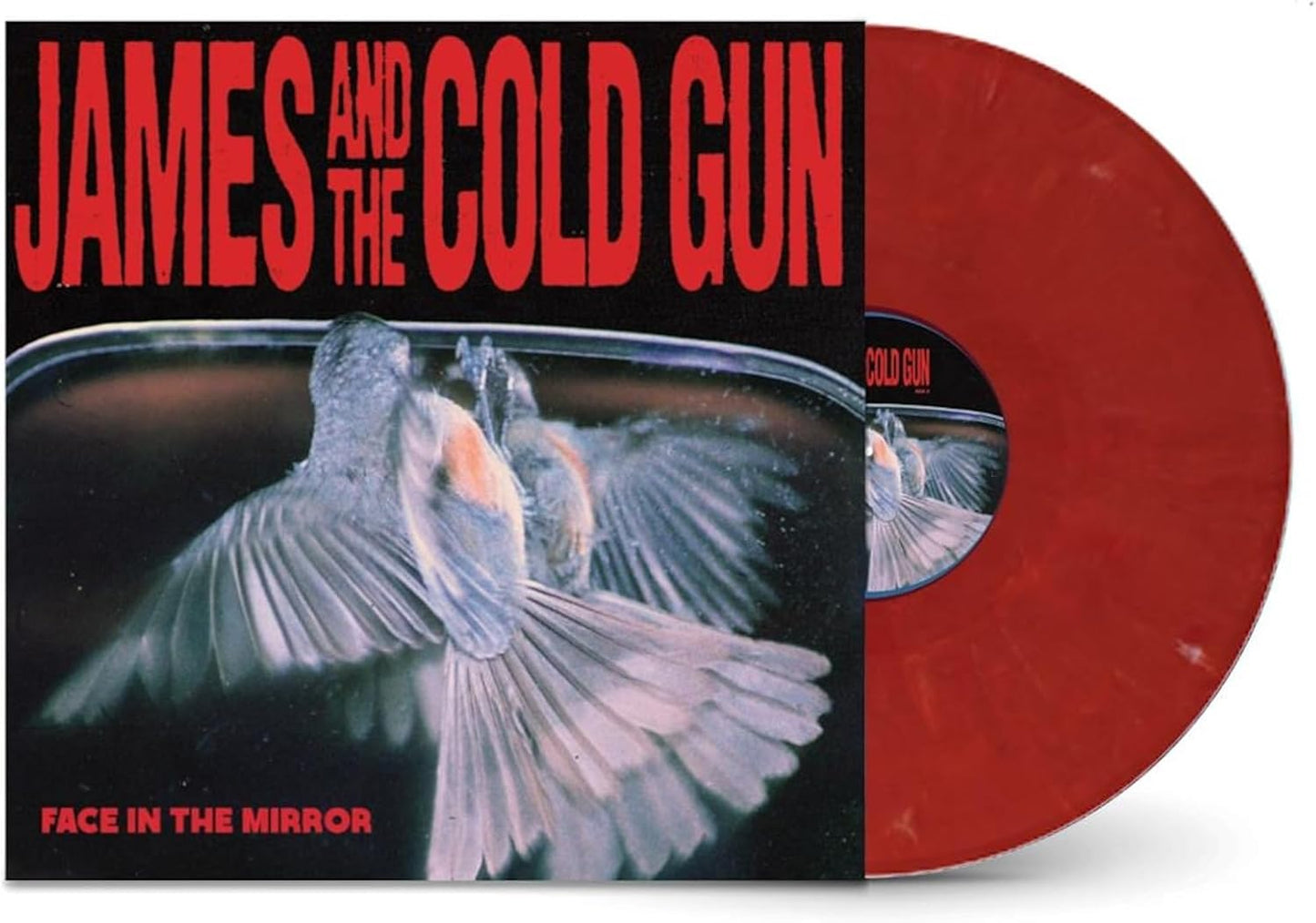 Vinyl record of James And The Cold Gun's "Face In The Mirror" album.