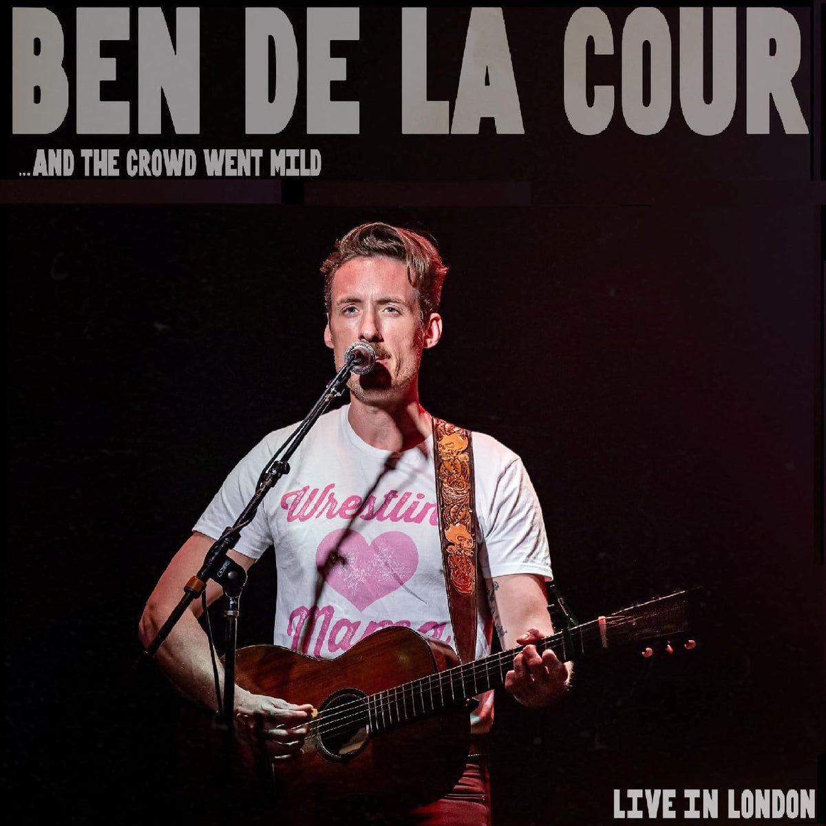 Ben De La Cour album cover featuring a musician with a guitar.