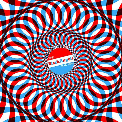Album cover for The Black Angels’ “Death Song” with swirling red, white, and black lines.