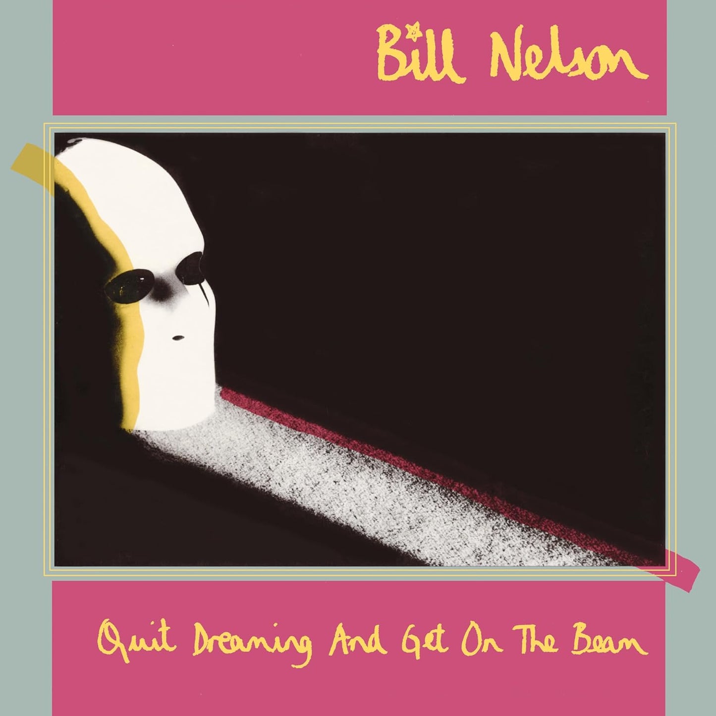 Album cover with a stylized white figure on black background and yellow text.