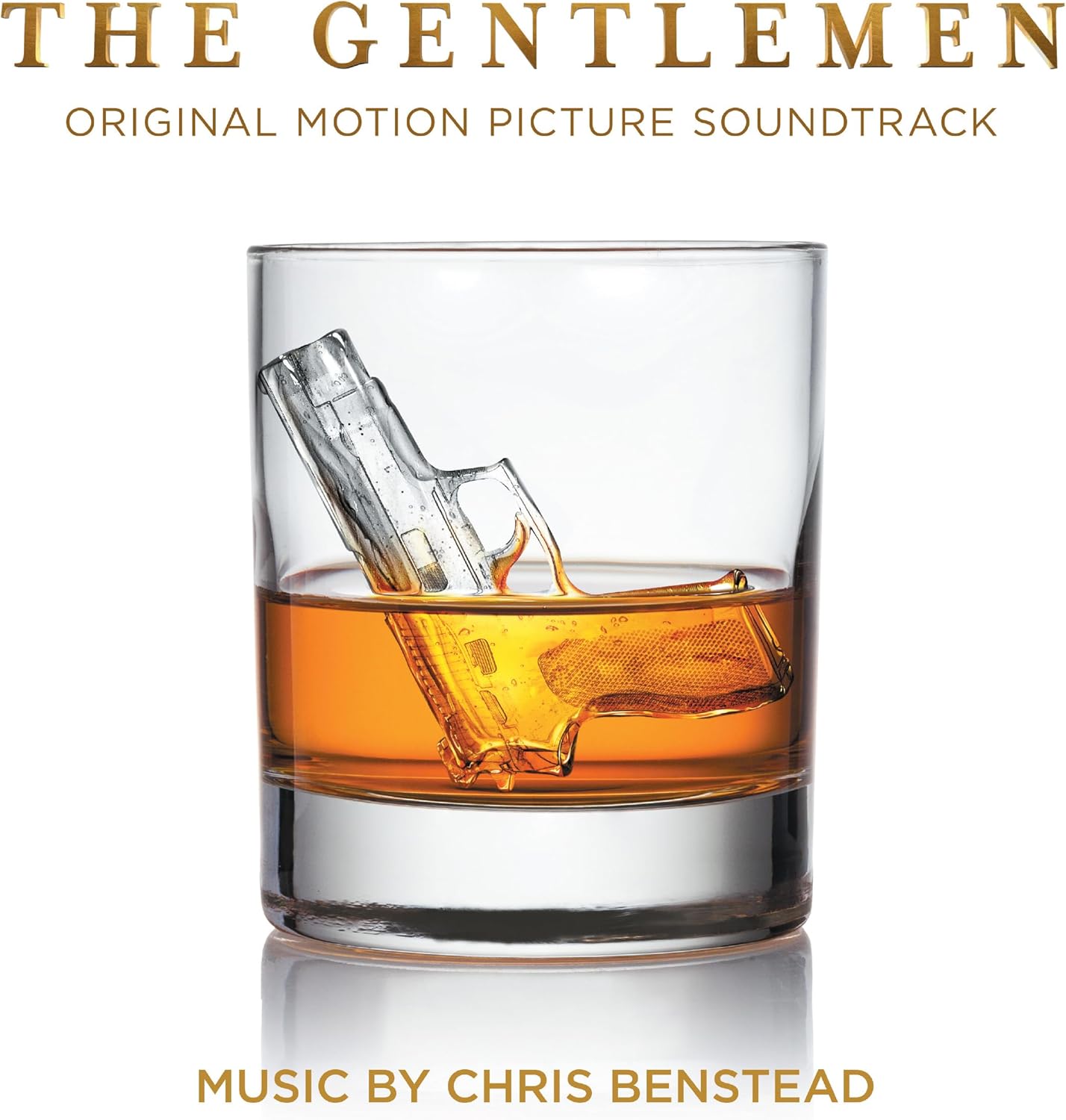 Vinyl record of “Gentlemen” soundtrack by Benstead Chris, black cover.