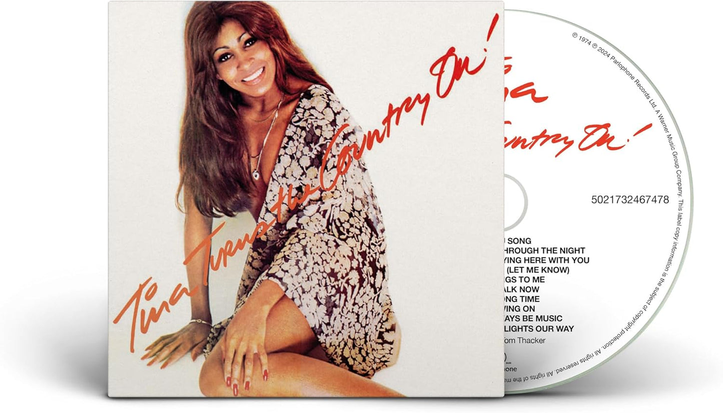 CD case for Tina Turner’s “Tina Turns The Country On!” album.