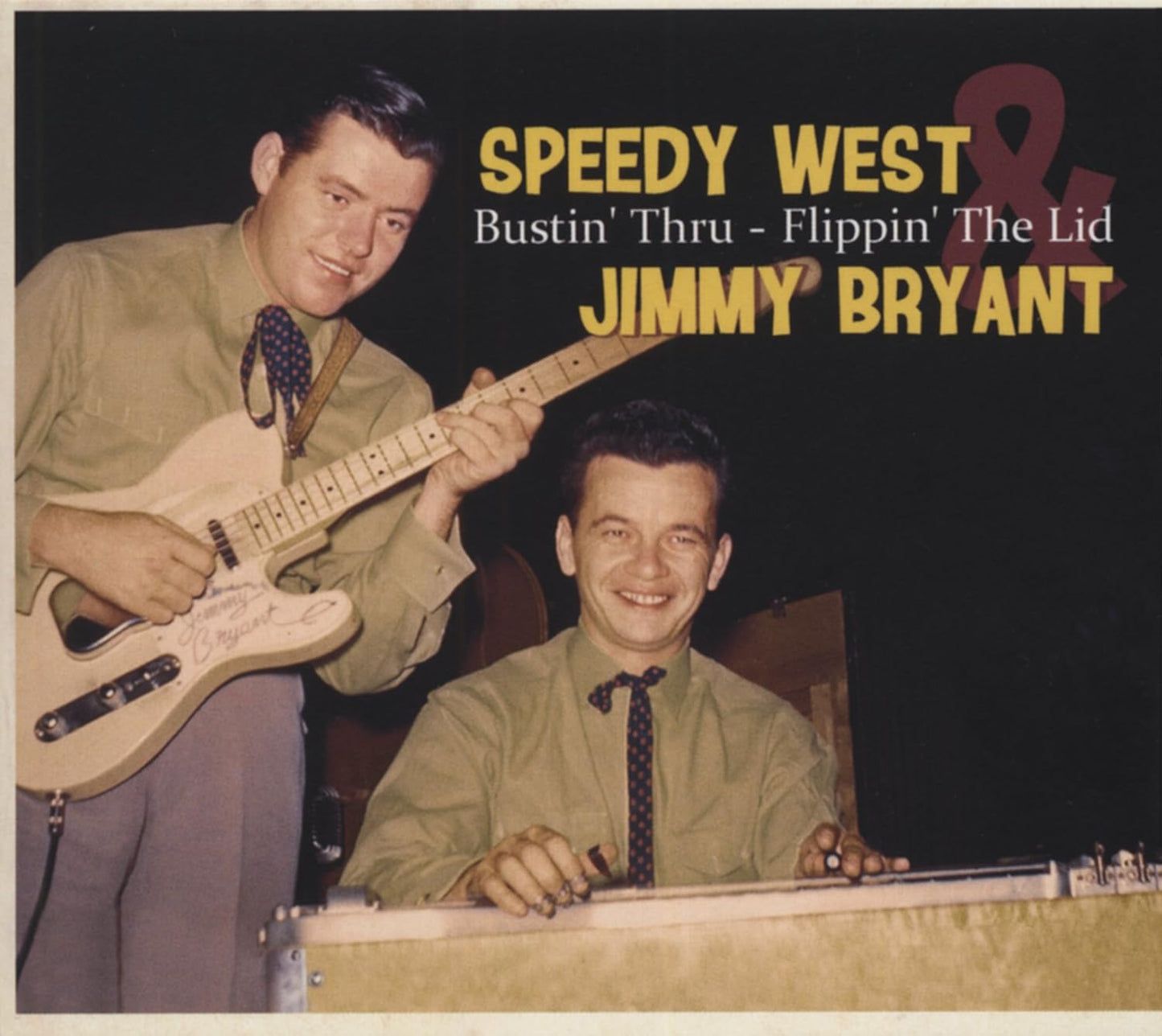CD cover featuring Speedy West and Jimmy Bryant with instruments.