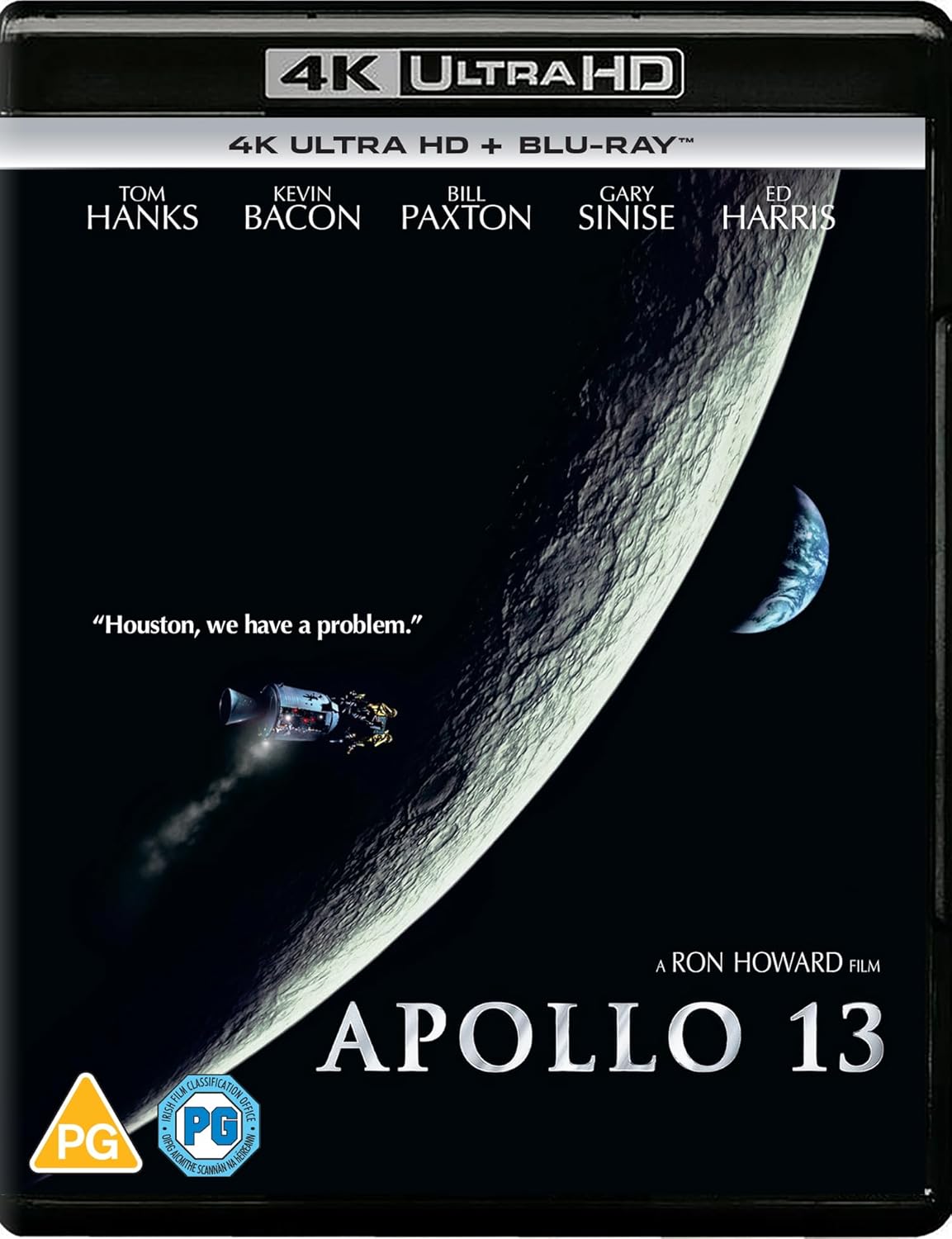 Apollo 13 4K Ultra HD Blu-ray cover featuring a spacecraft near the moon.