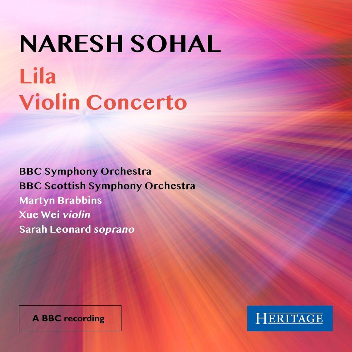 CD cover for Naresh Sohal’s “Lila” violin concerto with orchestras.