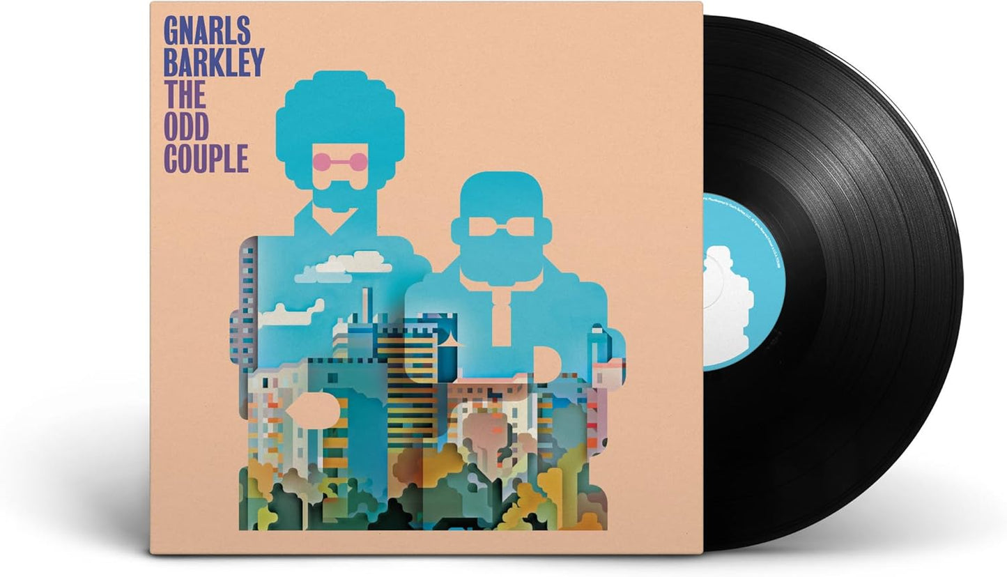 Gnarls Barkley album cover with two silhouetted figures and a city landscape.