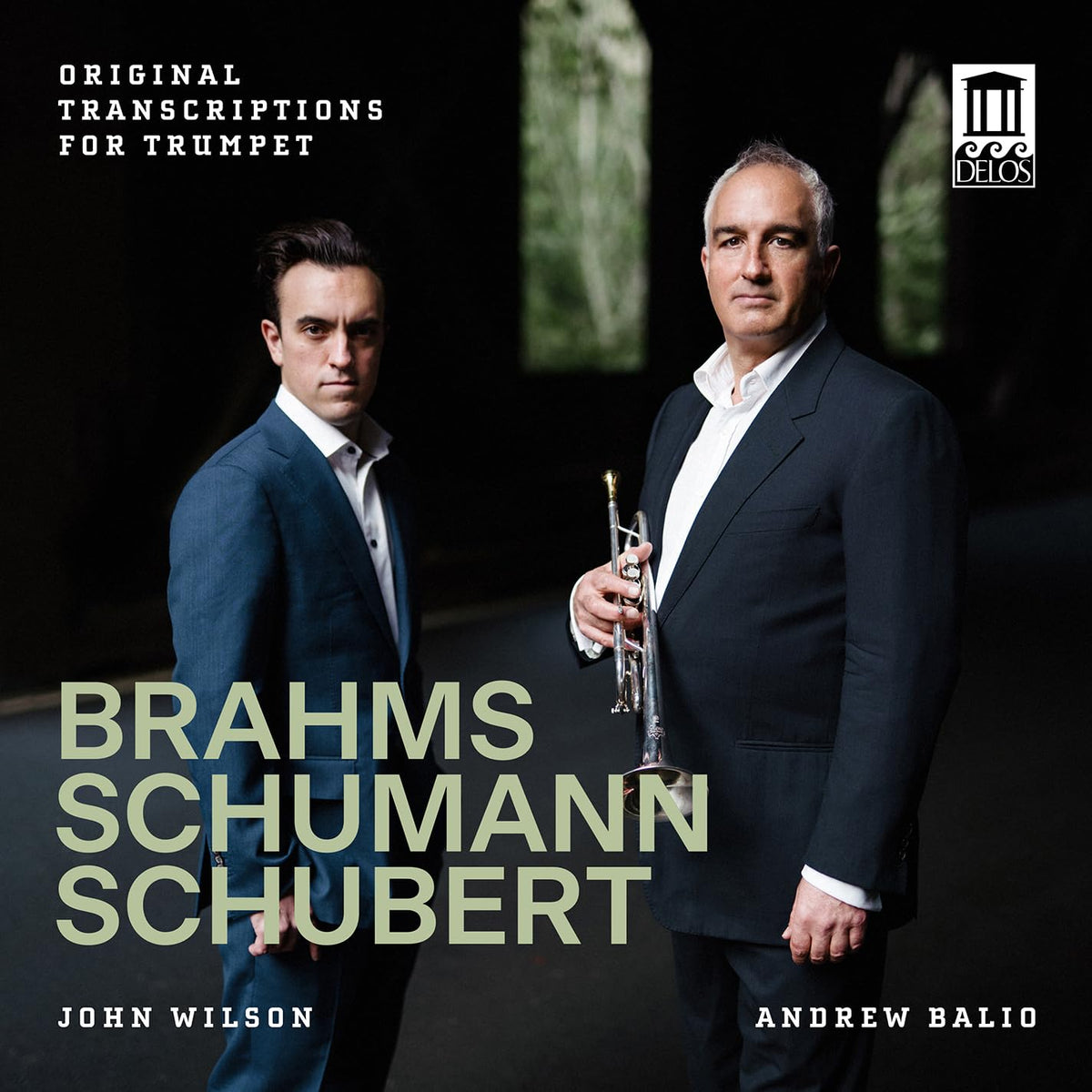 CD cover featuring portraits of Andrew Balio and John Wilson with a trumpet.