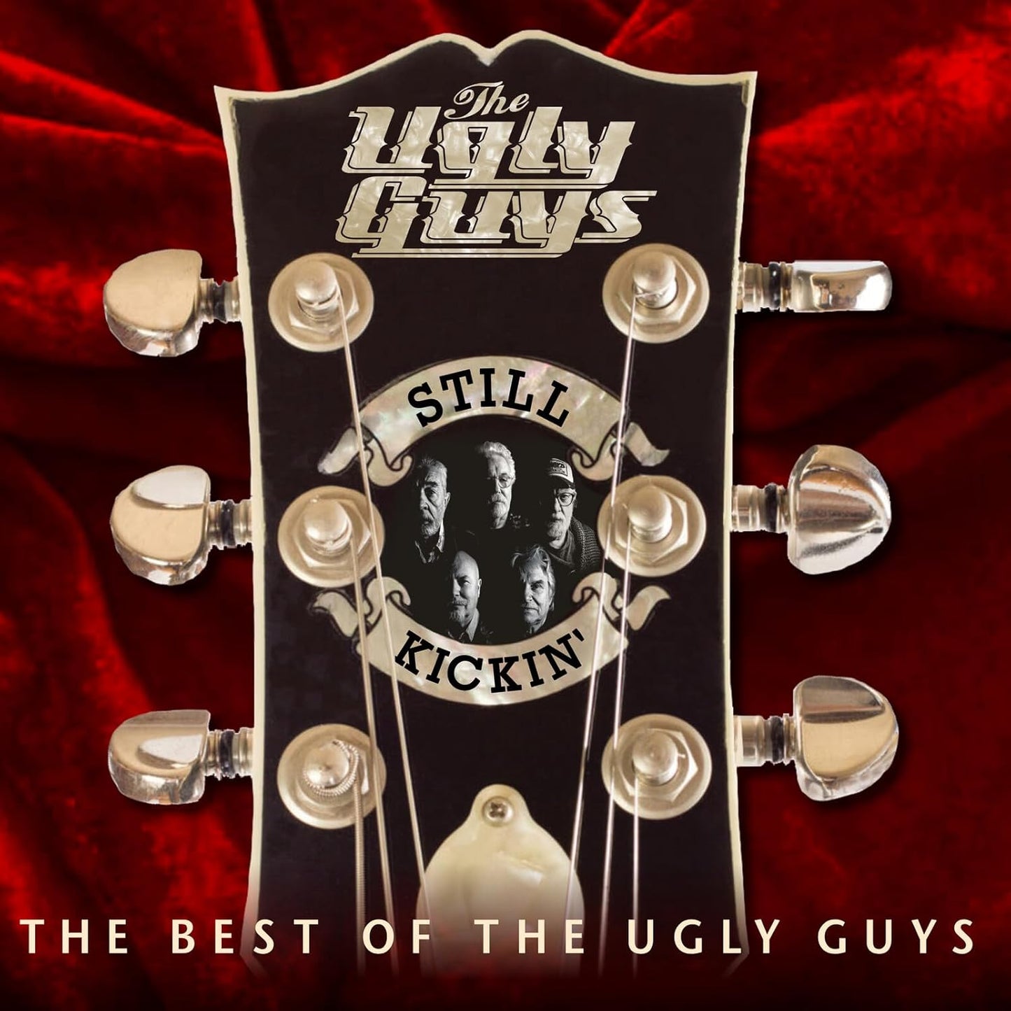 CD cover for "The Ugly Guys - Still Kickin'" featuring band photo and guitar.