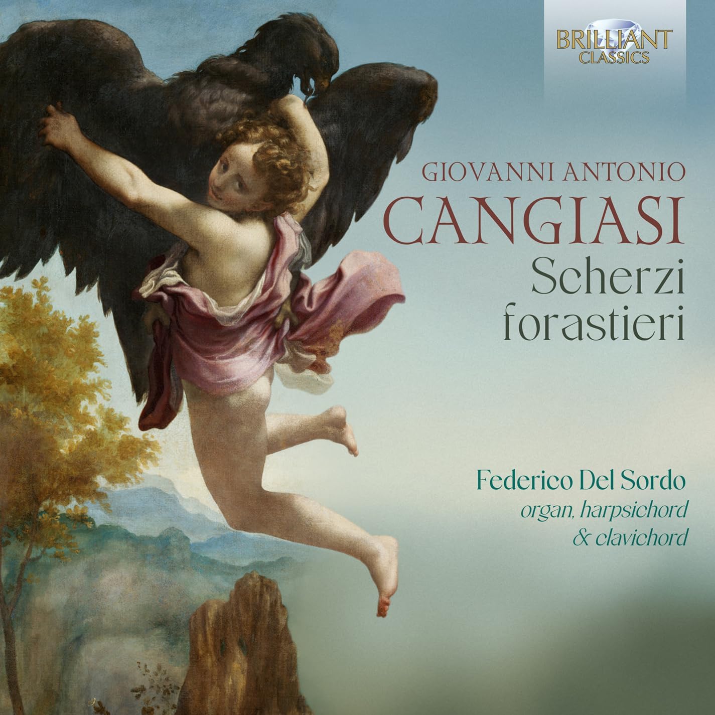 CD cover: Baroque painting of angels, text "Cangiasi Scherzi Forastieri".