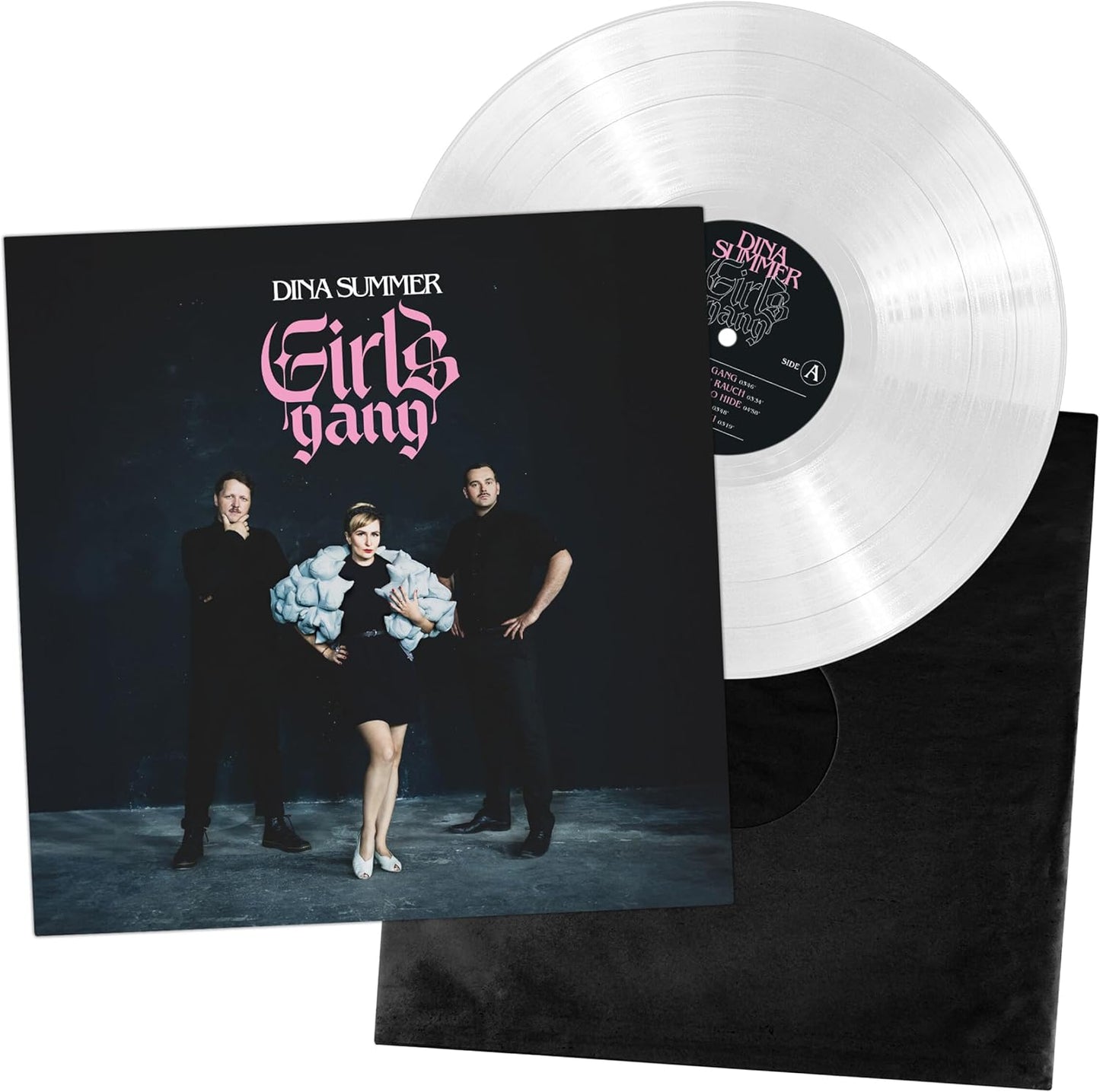 Dina Summer “Girls Gang” vinyl record with band portrait on cover.