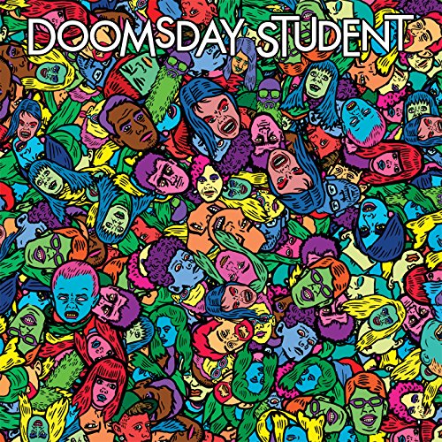 CD cover with densely packed, colorful, expressive cartoon faces.