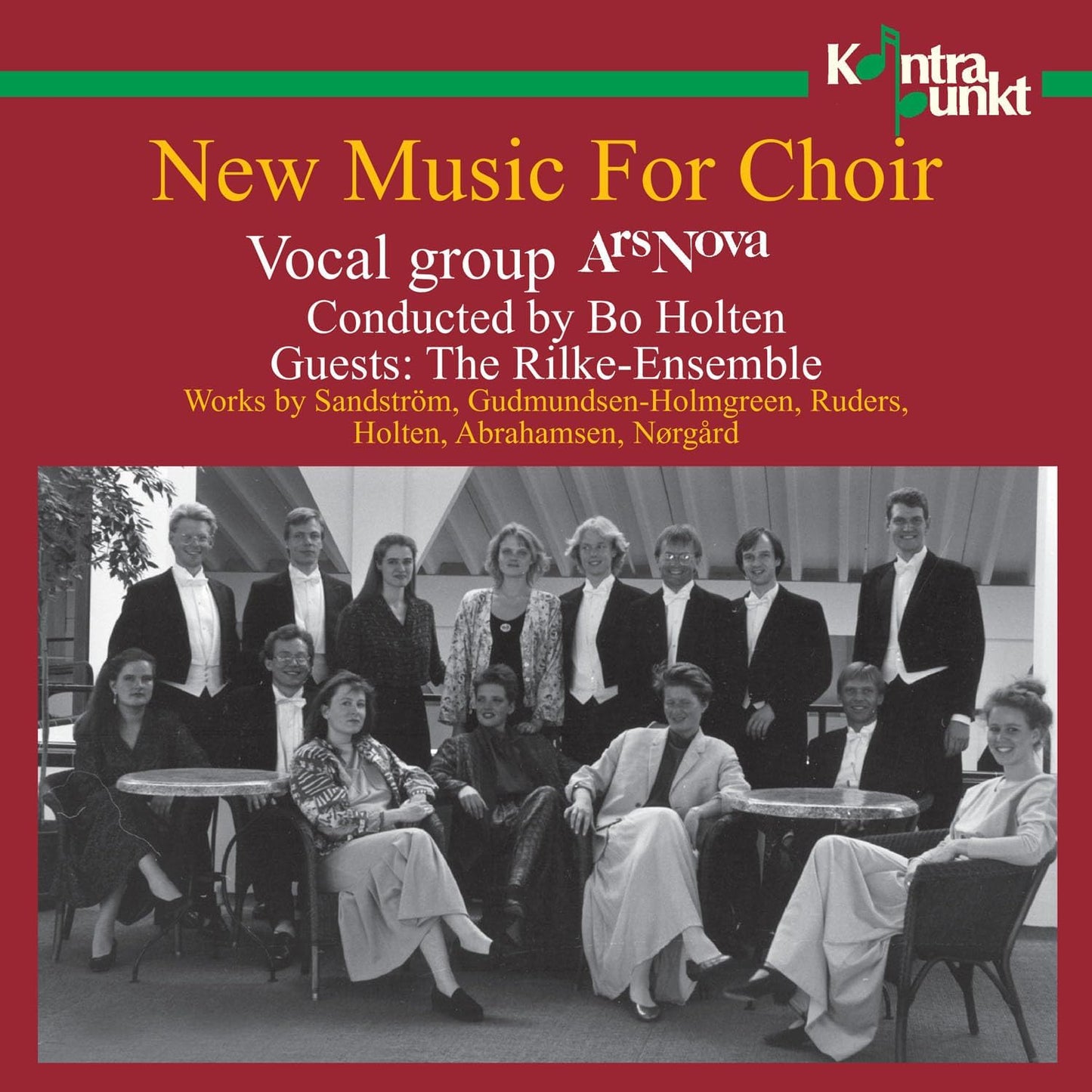 CD cover for “New Music For Choir” featuring a choral group photo.