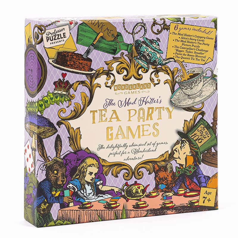 Professor Puzzle | Mad Hatter's Tea Party Games Set | Ages 7+ | 1+ Players