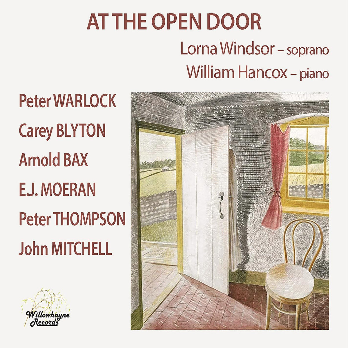 CD cover: painting of an open doorway with a figure seated inside.