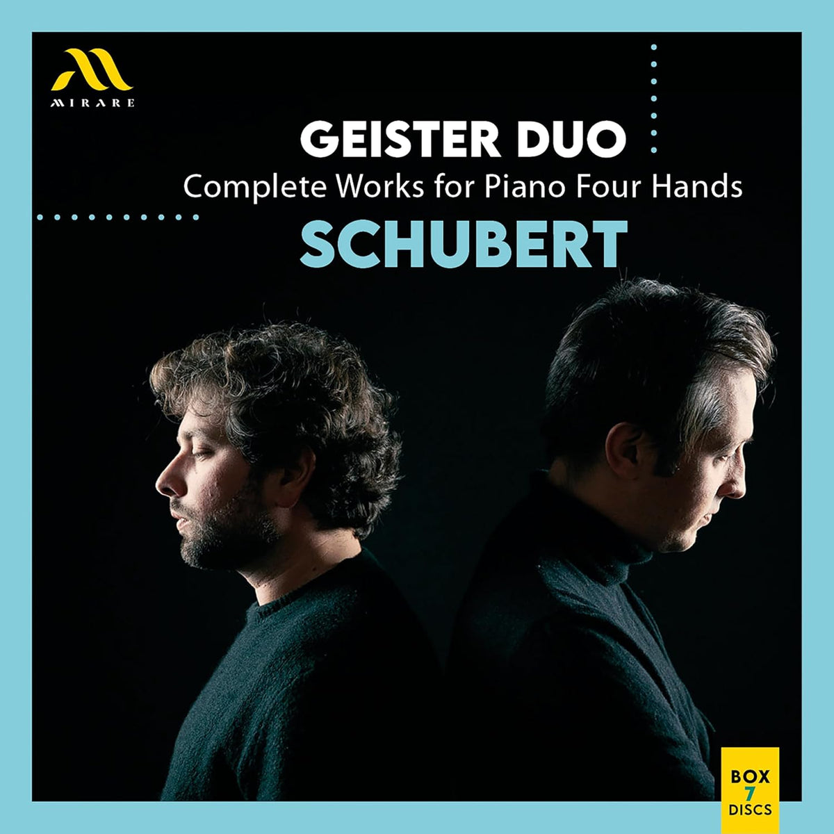 CD cover: portrait of two men facing opposite directions, text “Geister Duo”.