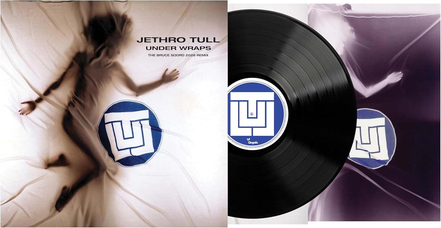 Jethro Tull "Under Wraps" vinyl record with a figure wrapped in fabric.