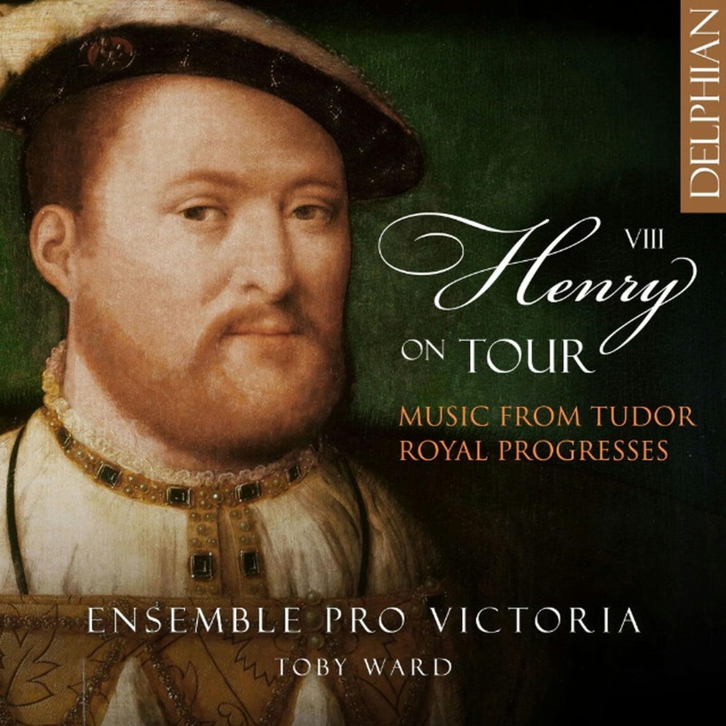 CD case featuring historical portraiture, likely Henry VIII, with ensemble branding.