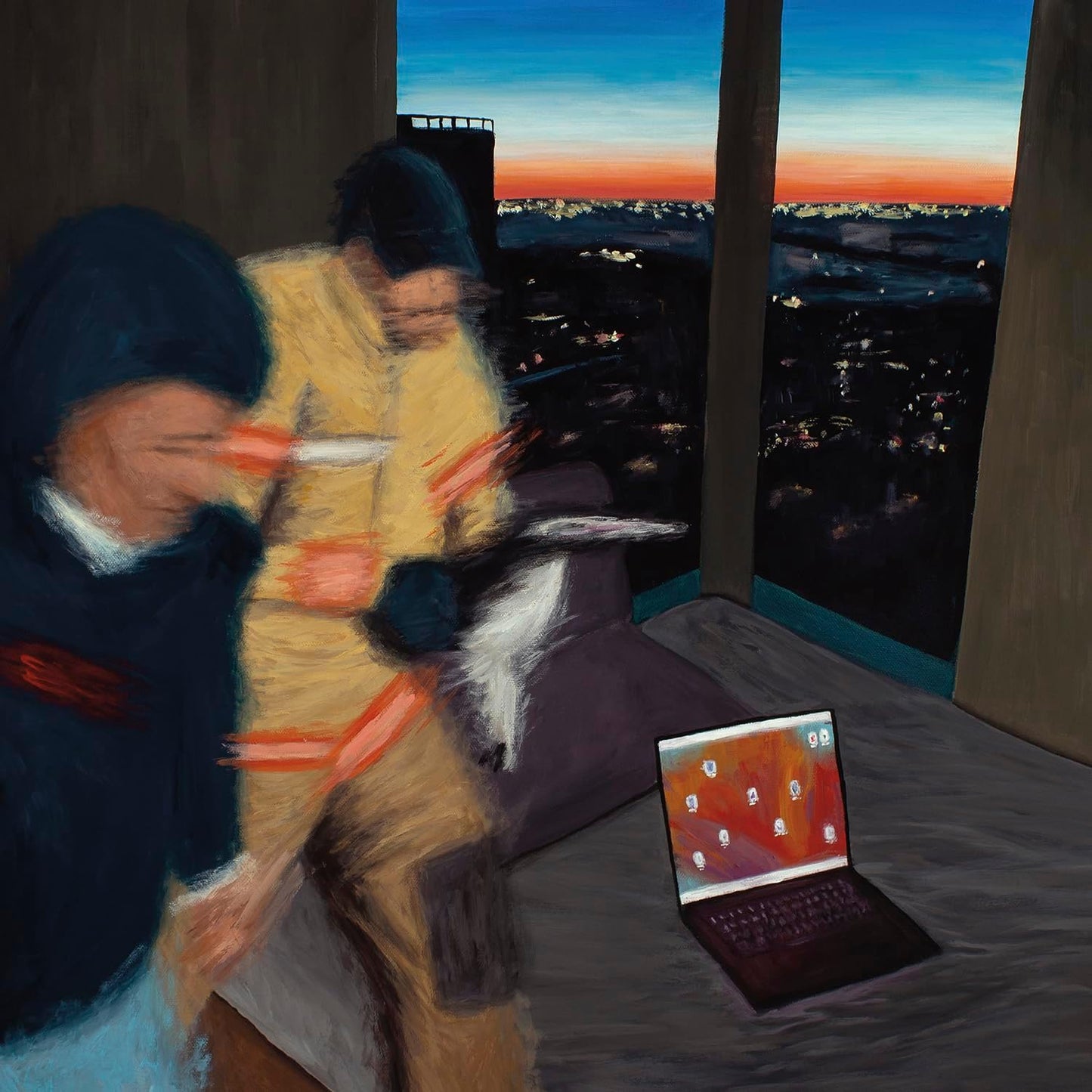 Vinyl record of “Friendship - Caveman Wakes Up” with barcode visible.