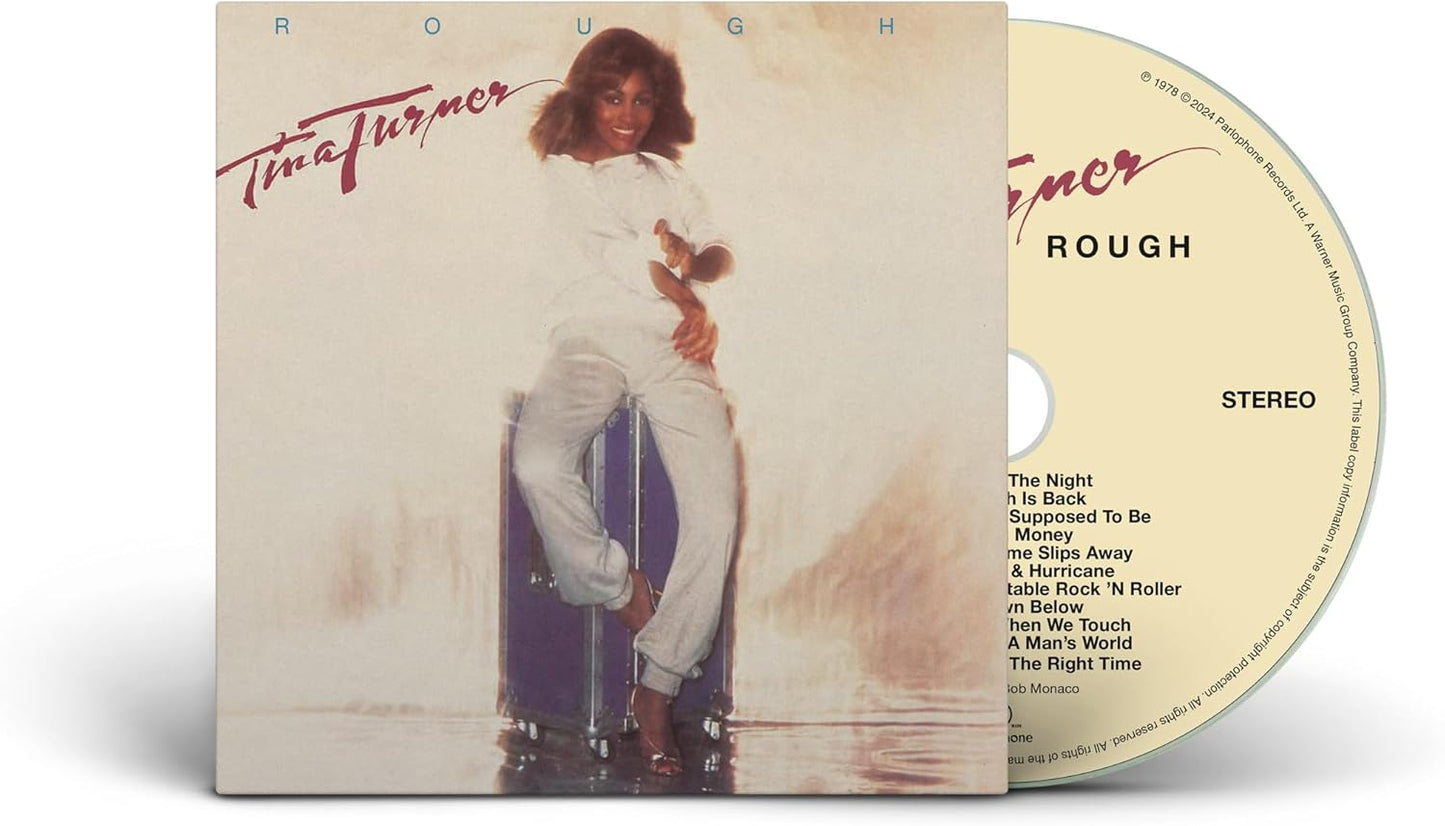 CD cover for Tina Turner’s “Rough” album, featuring a red portrait.