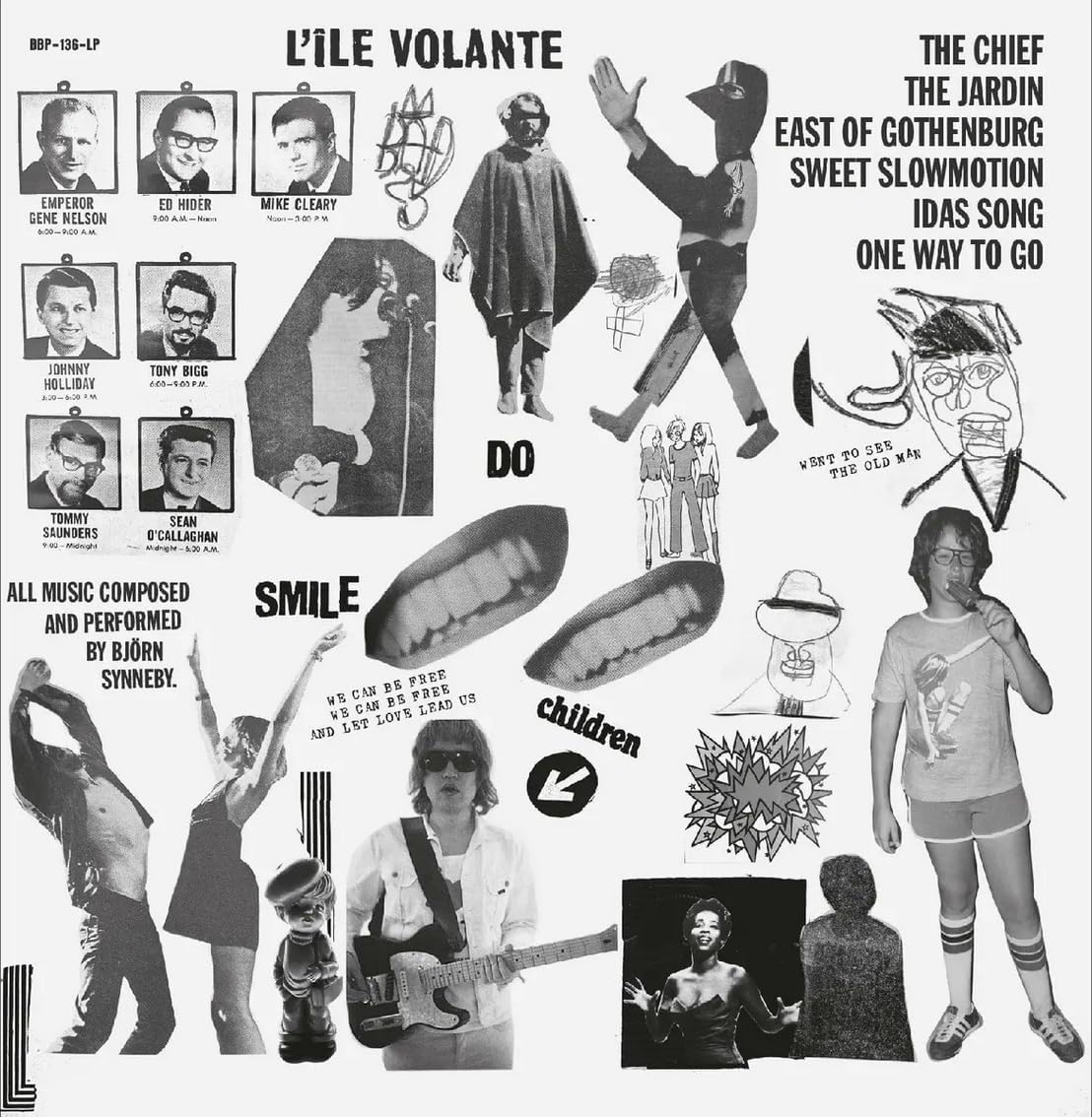 Vinyl record cover for Lile Volante’s “East Of Gothenburg” with collage imagery.
