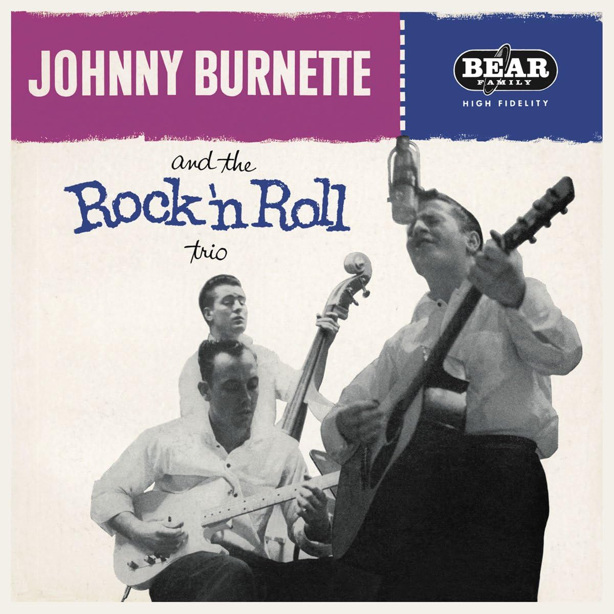 Johnny Burnette and the Rock 'n Roll Trio album cover, vintage photo.