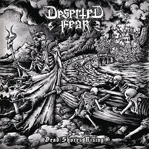 Black and white album cover depicting skeletal figures and a ruined landscape.