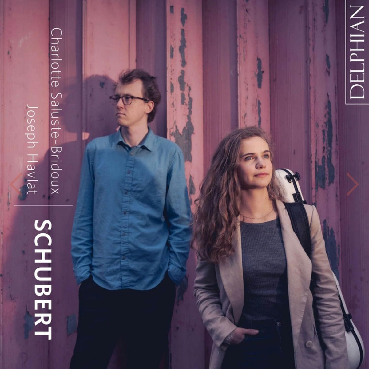 CD case featuring Charlotte Saluste-bridoux, with text indicating Schubert’s music.