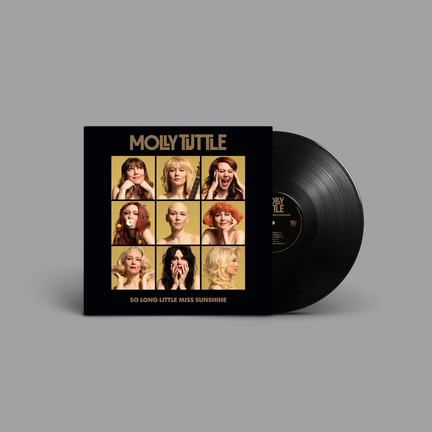 Molly Tuttle's "So Long Little Miss Sunshine" vinyl record with portrait cover.