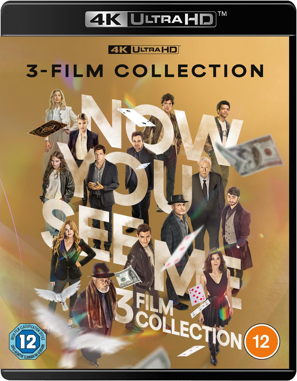 Now You See Me 4K UHD Blu-ray triple film collection cover art.