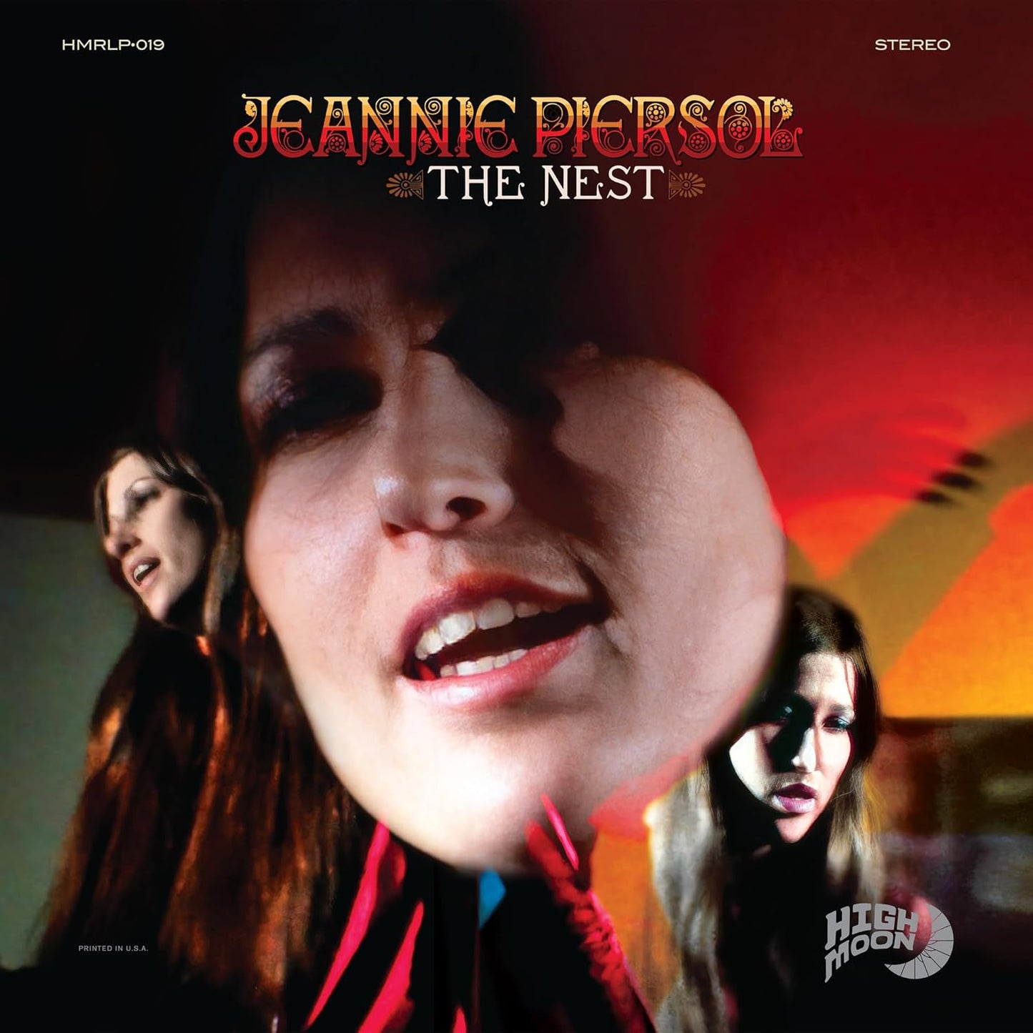 Vinyl record of Jeannie Piersol’s “Nestthe,” featuring album artwork.