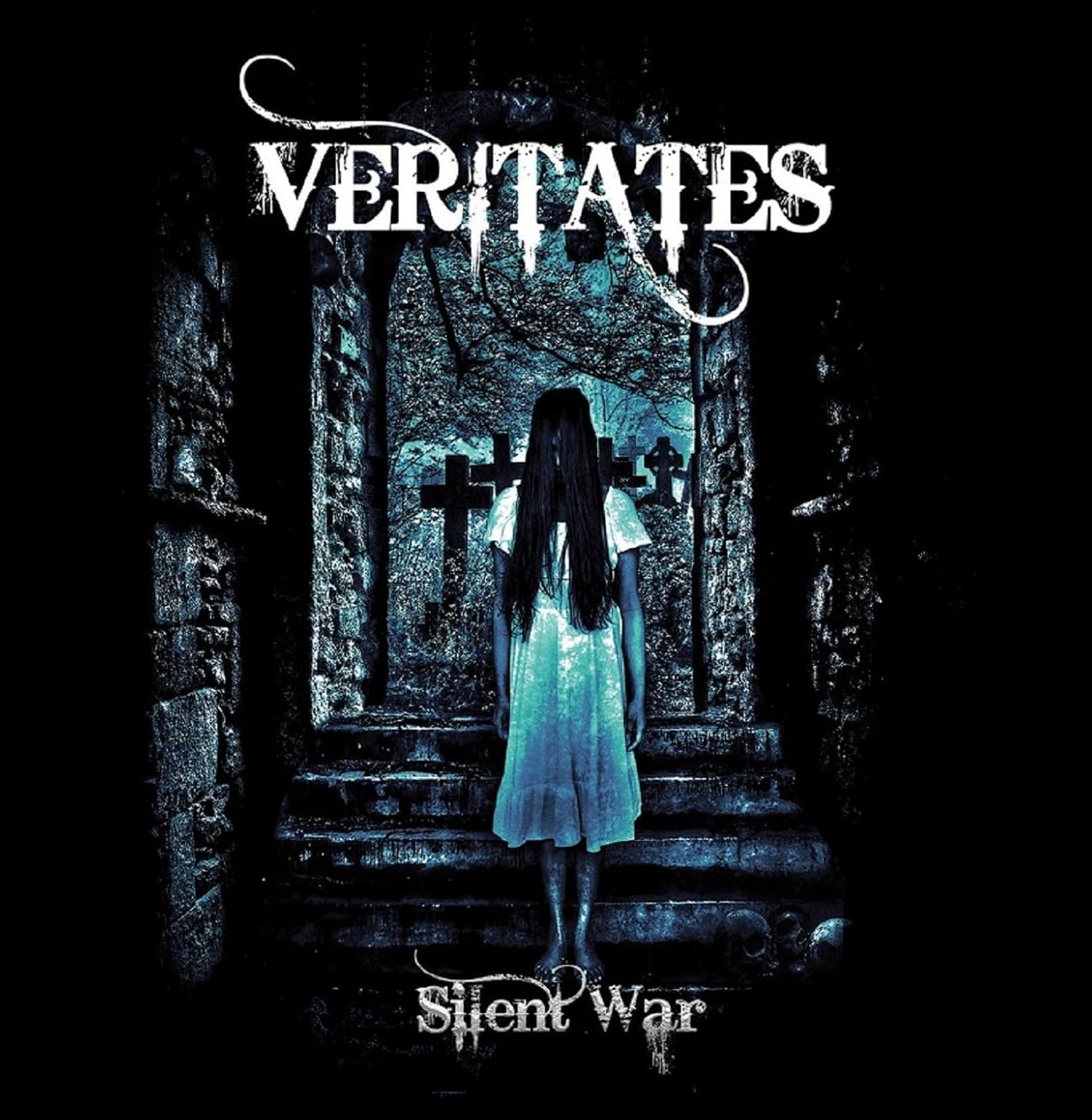 CD cover: a lone figure stands in a gloomy graveyard scene.