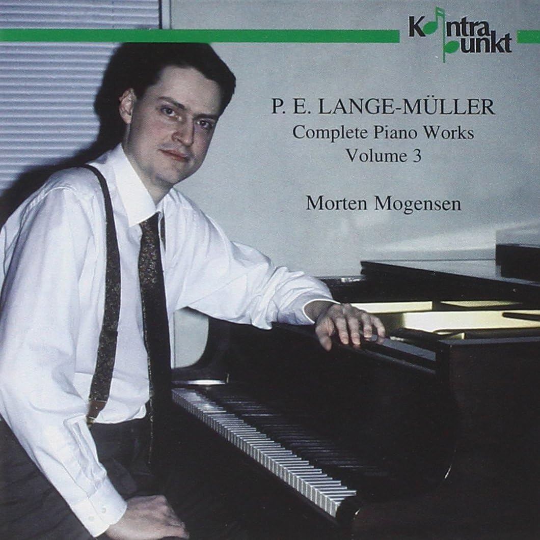 CD cover featuring a pianist at a piano, text reads "Morten Mogensen.
