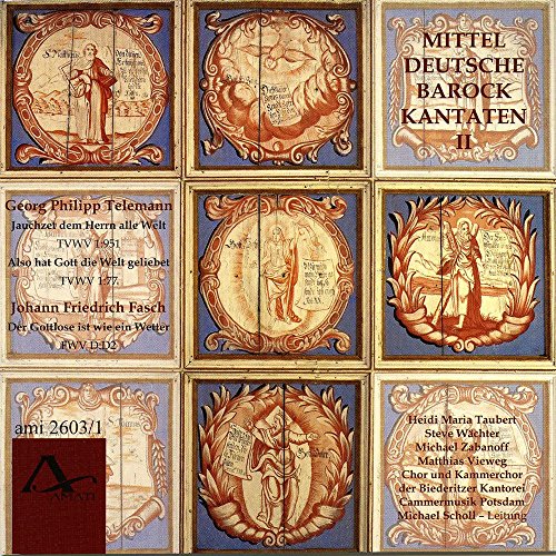 CD cover featuring nine ornate panels with Baroque imagery and text.