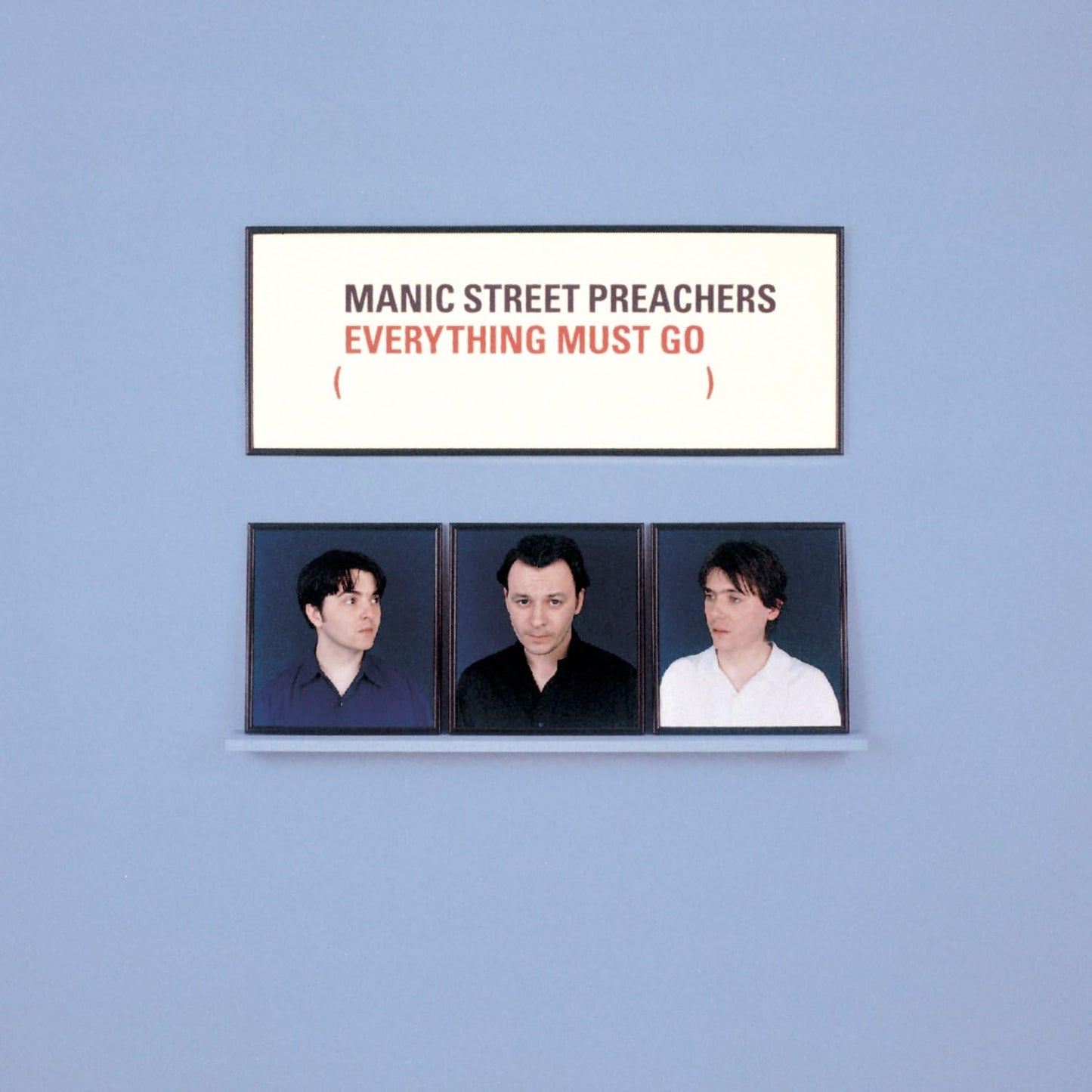 Purple album cover with band name and three headshots of the musicians.