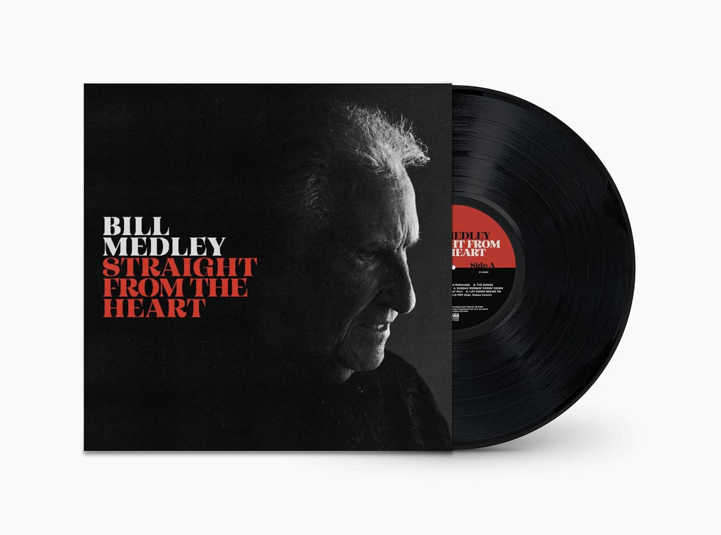 Vinyl record of Bill Medley’s “Straight From The Heart” album, portrait cover.