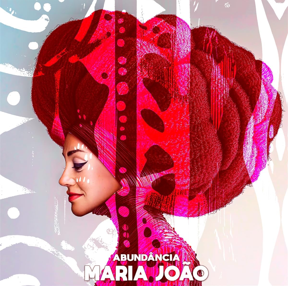 Album cover for Maria Joao’s “Abundancia” featuring a woman in profile.