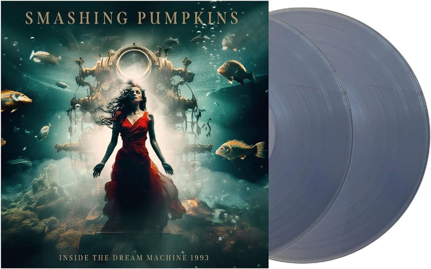Smashing Pumpkins “Inside The Dream Machine” vinyl record cover and disc.