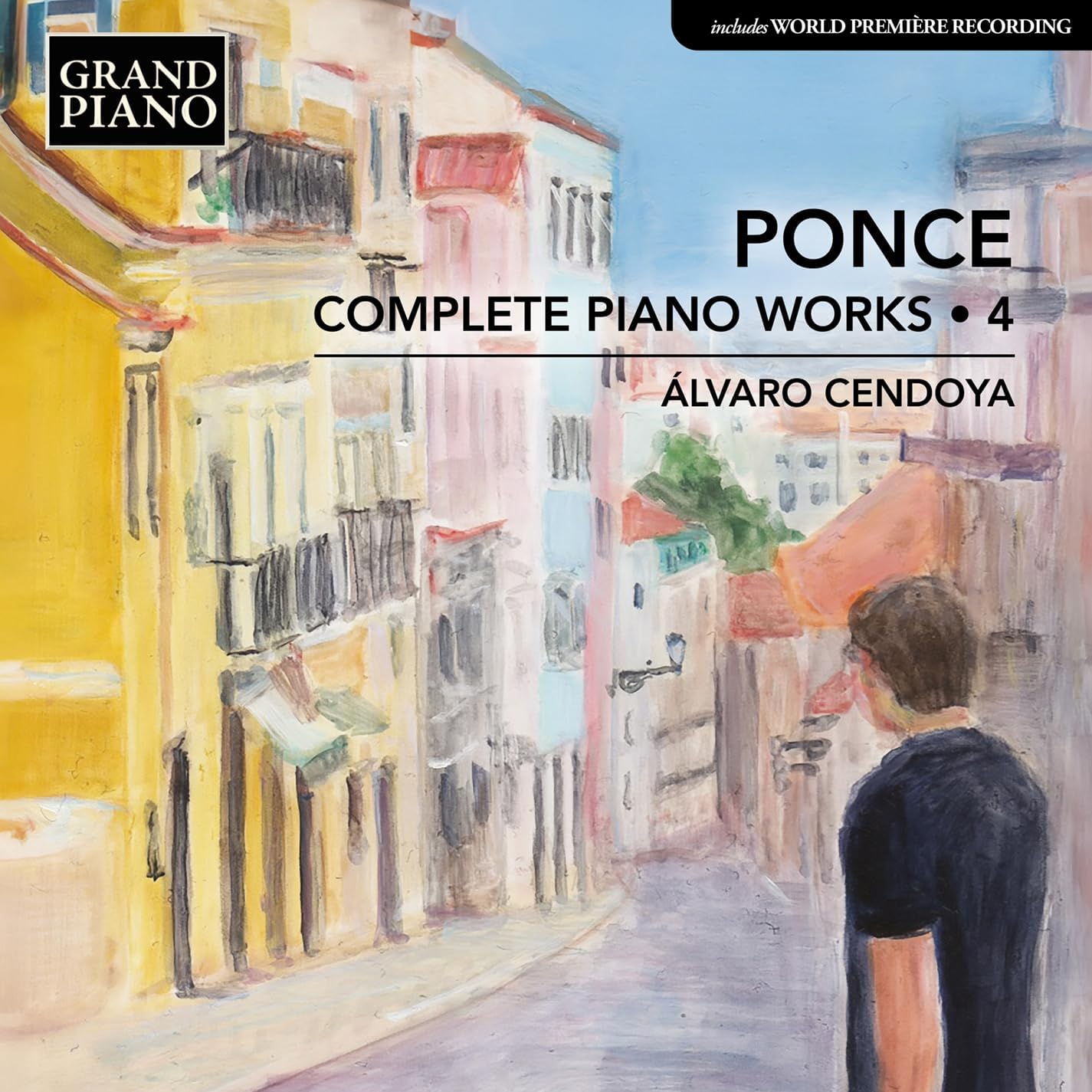 CD cover for Ălvaro Cendoya's recording of Ponceâs complete piano works.