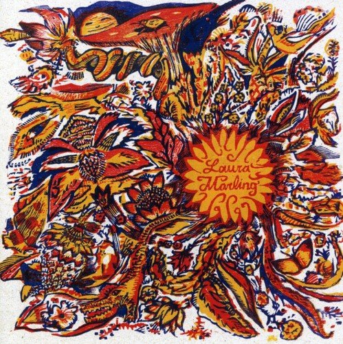 Album cover for Laura Marling’s “Alas I Cannot Swim” with floral imagery.
