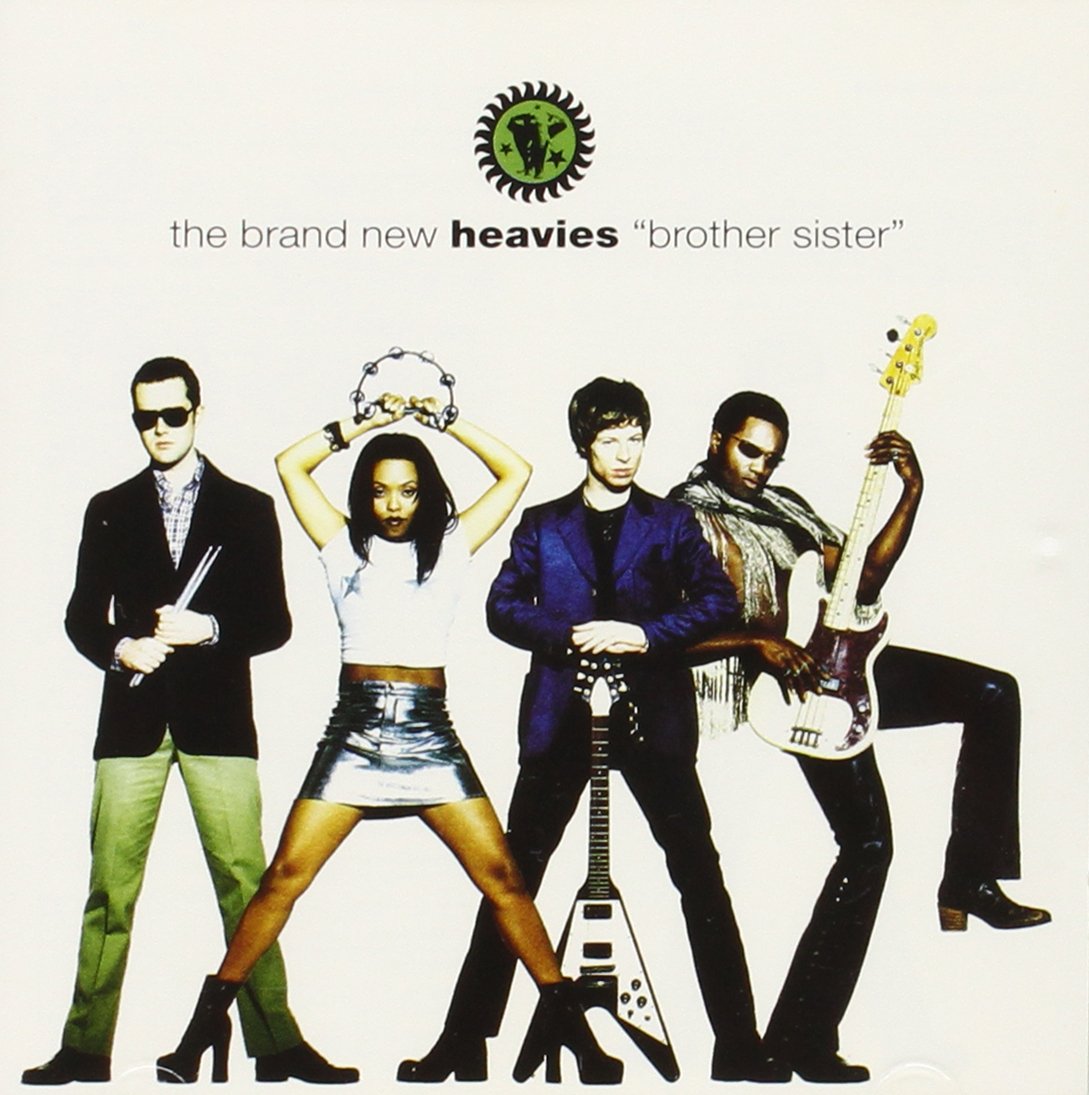 CD cover for The Brand New Heaviesā āBrother Sisterā featuring four musicians.