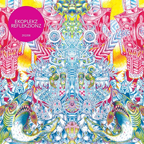 Album cover for Ekoplekzās āReflekzionzā featuring intricate, colorful psychedelic artwork.