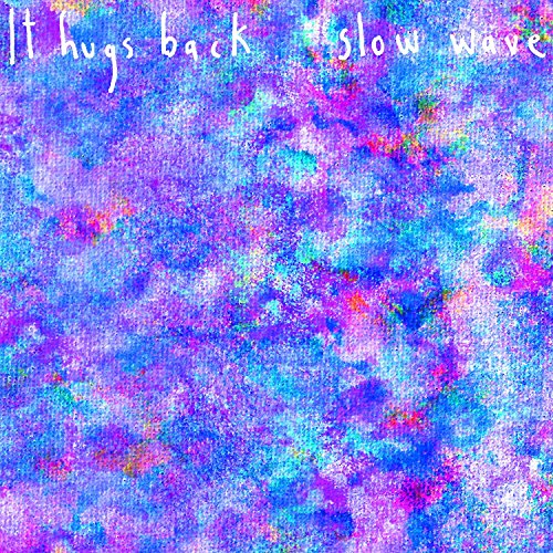CD cover with abstract blue and purple textured background and white text.