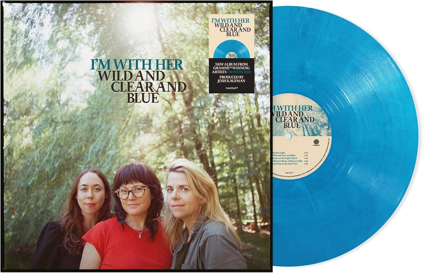 Vinyl record for “I’m With Her - Wild and Clear and Blue” album.
