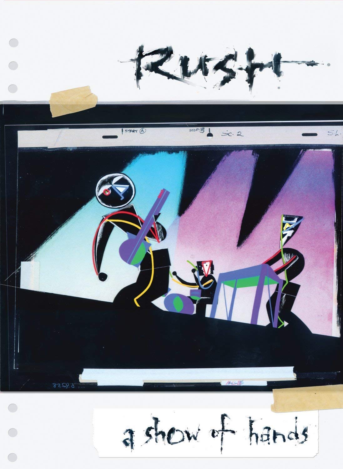 DVD cover for "A Show of Hands" featuring abstract, colorful art.