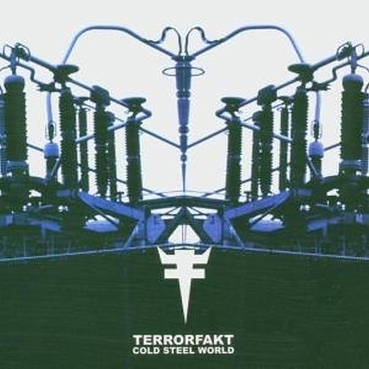 CD cover: Electrical substation with a geometric symbol and text.