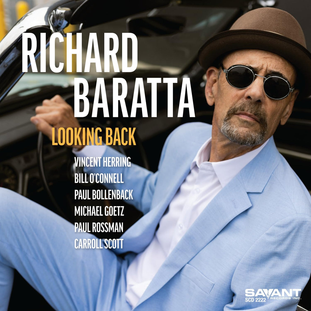 Richard Baratta album cover featuring a portrait of the drummer in sunglasses.